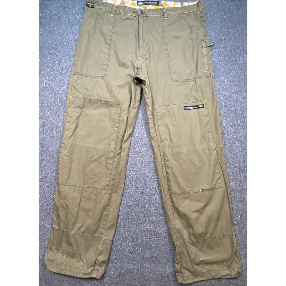 Pnb Nation Cargo Pants 3X Mens Green Ripstop Streetwear Baggy P-14-2 Utility